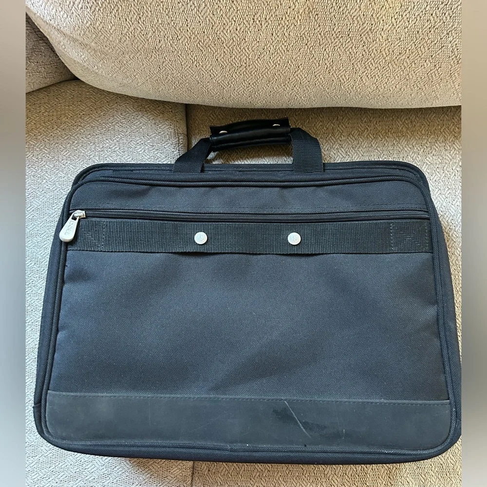 Dell Black Laptop Bag Soft Briefcase Office Lots of Storage